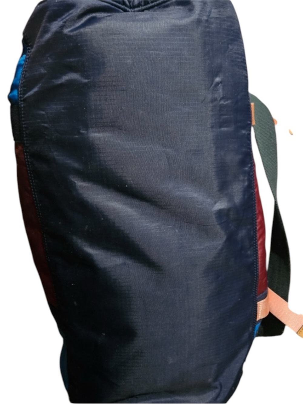 Tory Burch Sport Ripstop Nylon Color-Block Duffle Bag With Dusty - Picture 9 of 11